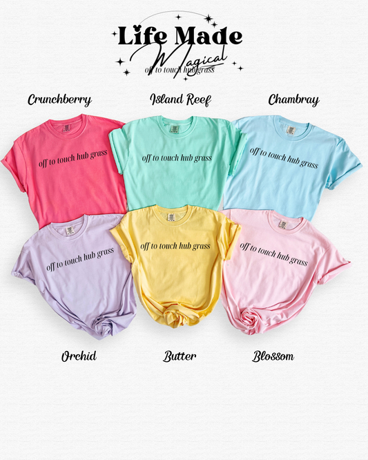 Off To Touch Hub GrassAdult Short Sleeve Tee