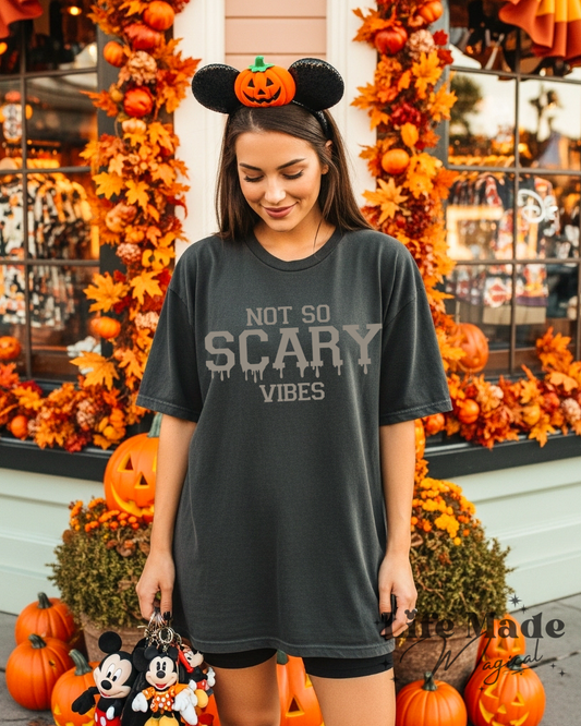 Not So Scary Vibes Adult Short Sleeve Tee