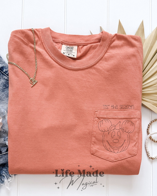 Tis The Season Pocket Adult Short Sleeve Tee