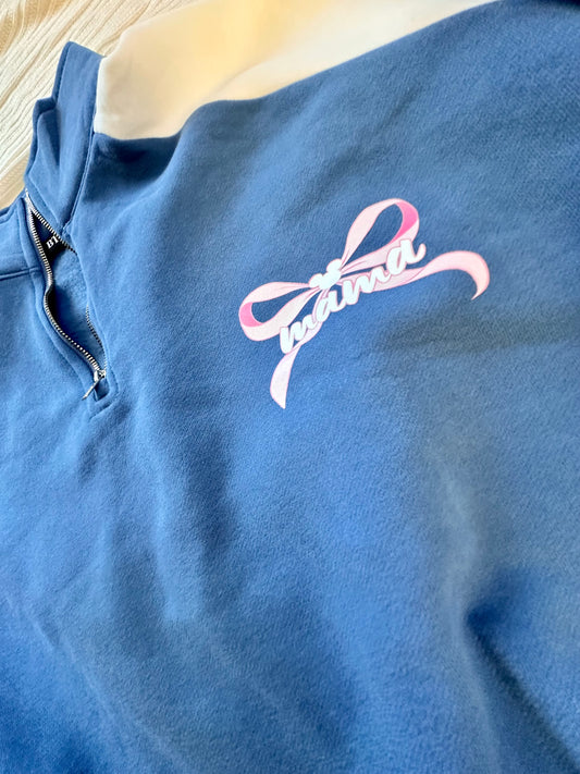 Main Street Mama Club Adult Pullover 3/4 Zip