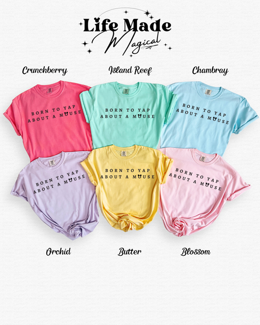 Born To Yap Adult Short Sleeve Tee