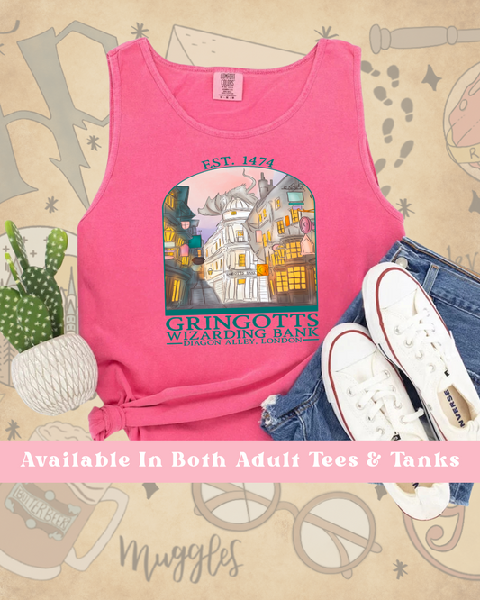 Wizard Bank Short Sleeve Or Tank