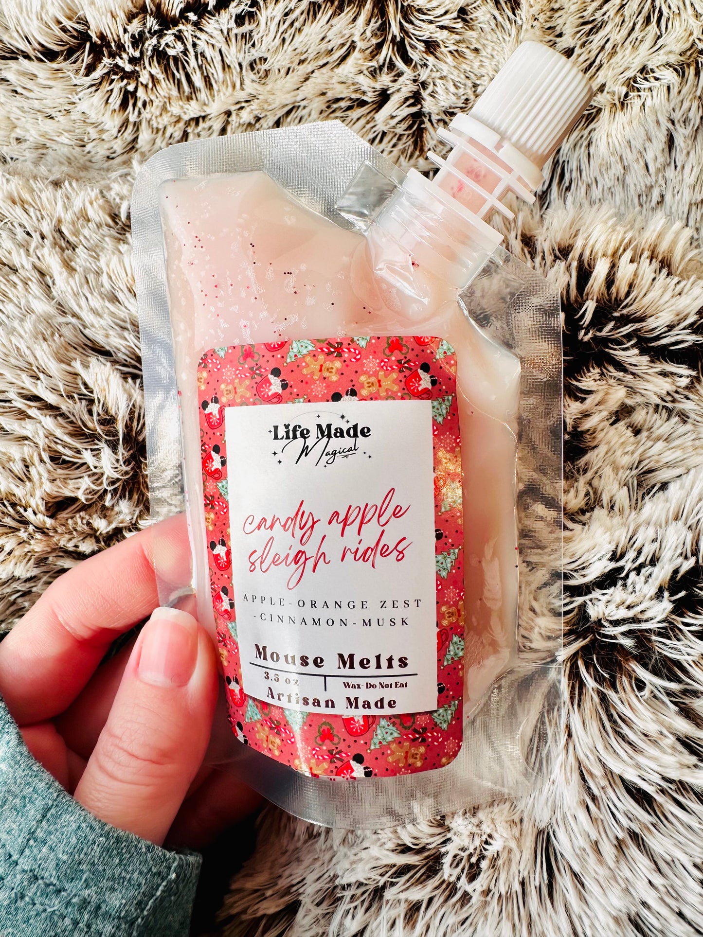 Candy Apple Sleigh Rides Mouse Melt - Squeeze Wax