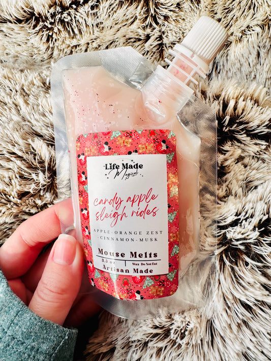 Candy Apple Sleigh Rides Mouse Melt - Squeeze Wax