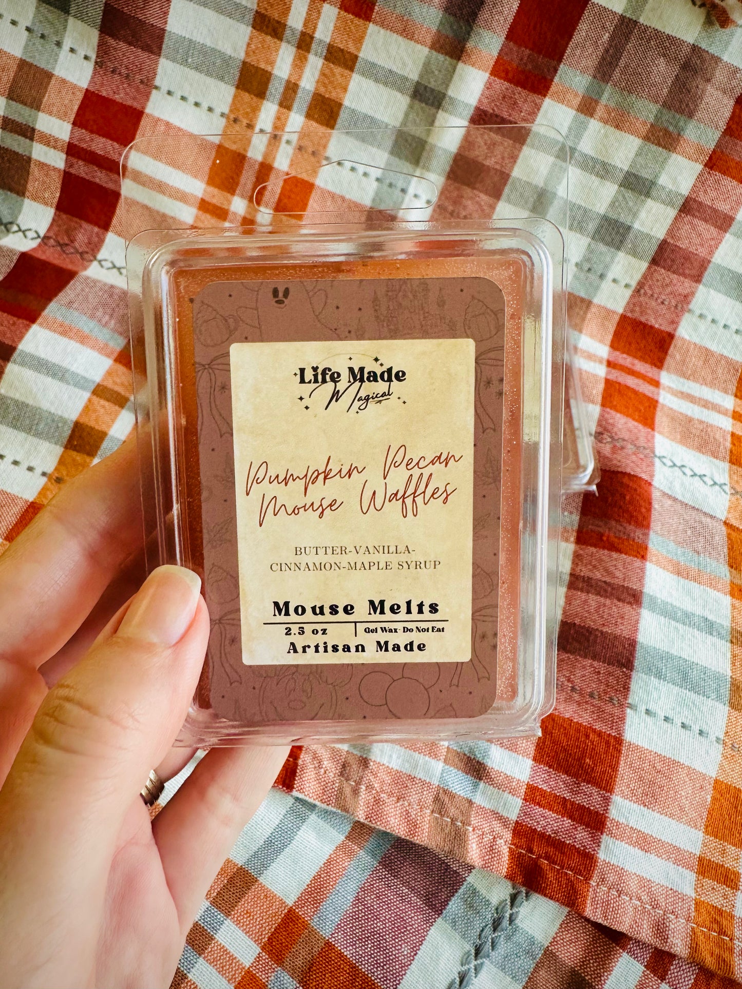 Pumpkin Pecan Mouse Waffles- Mouse Melts - Gel Wax