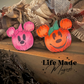 Inspired by disney car air freshener - inspired by mickey pumpkin